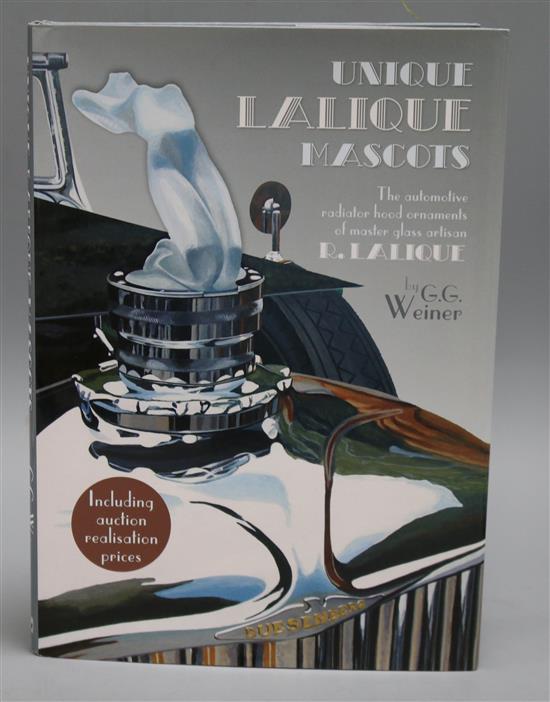 G.G.Weiner - Unique Lalique Mascots Vol.1. Signed by the author With all good wishes G.G.Weiner